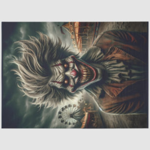 Carnival Clown Haunted Midway Horror Halloween Tissue Paper