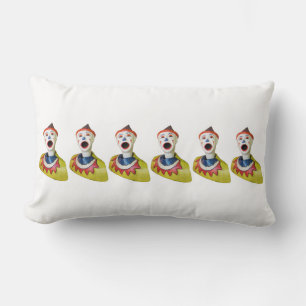 Carnival Clowns Lumbar Pillow