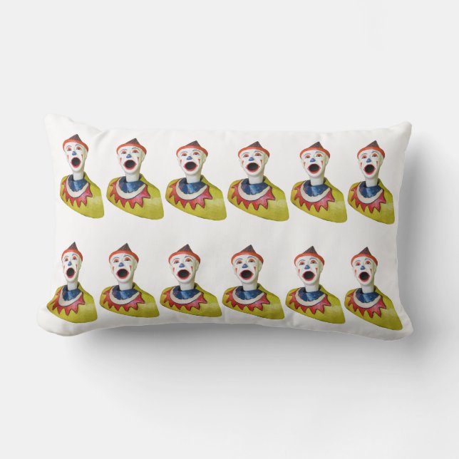 Carnival Clowns Lumbar Pillow (Front)