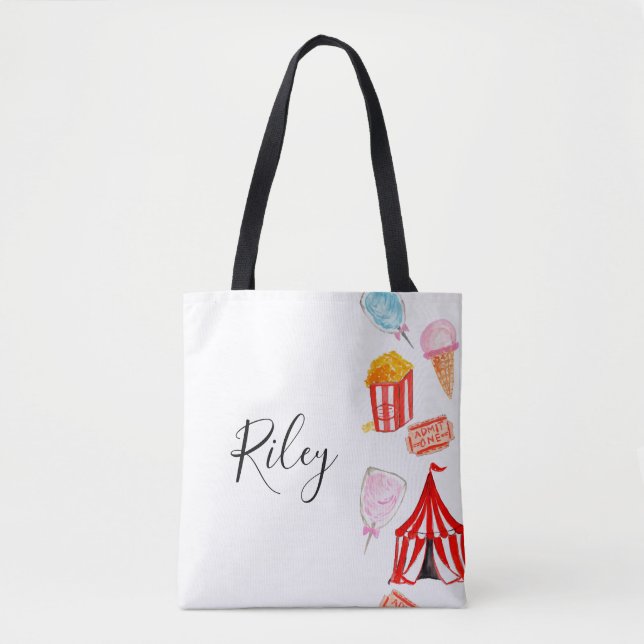 Carnival custom name Tote bag (Front)