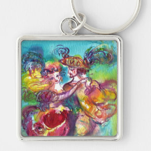 CARNIVAL DANCE Venetian Masquerade Ball Keychain