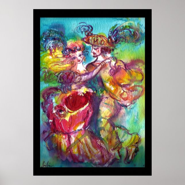 CARNIVAL DANCE Venetian Masquerade Ball Poster (Front)