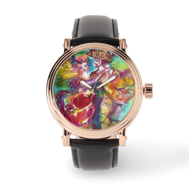 CARNIVAL DANCE / Venetian Masquerade Ball Watch (Front)