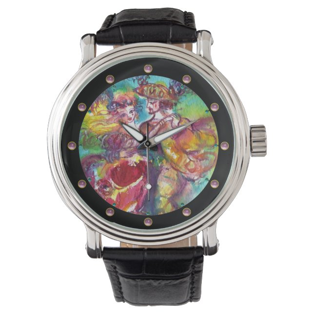 CARNIVAL DANCE / Venetian Masquerade Ball Watch (Front)