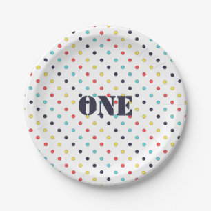 Carnival Dot Paper Plate {Editable Text}