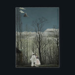 Carnival Evening, Henri Rousseau oil painting 1886<br><div class="desc">Henri Rousseau,  oil on canvas,  1886... 
oil painting,  fine art,  traditional art,  modern art,  landscape,  winter,  cold,  bare trees,  carnival,  clown,  blue,  dark,  clouds,  cloudy,  overcast,  moon,  moonlight,  night,  nighttime,  grey,  gray,  spooky,  gloomy,  murky,  eclectic,  chic,  stately,  sophisticated,  funky,  home decor,  unique,  elegant,  quirky,  gothic, </div>