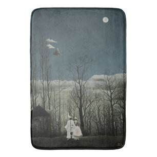 Carnival Evening, Henri Rousseau oil painting 1886 Bath Mat