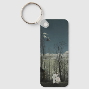 Carnival Evening, Henri Rousseau oil painting 1886 Keychain