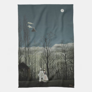 Carnival Evening, Henri Rousseau oil painting 1886 Kitchen Towel