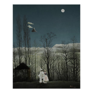 Carnival Evening, Henri Rousseau oil painting 1886 Poster
