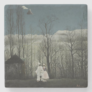 Carnival Evening, Henri Rousseau oil painting 1886 Stone Coaster