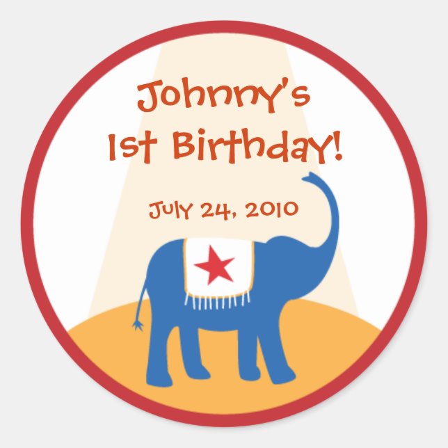 Carnival Favour Label Sticker (Front)