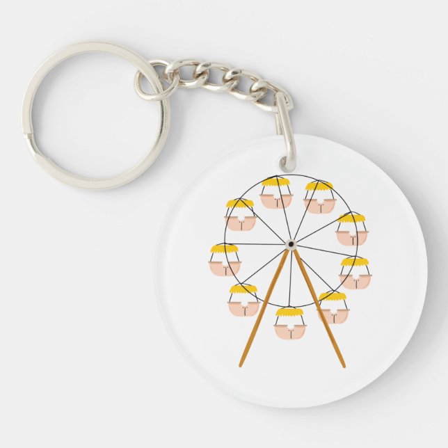 Carnival Ferris Wheel Keychain (Front)