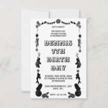 Carnival festival black and white