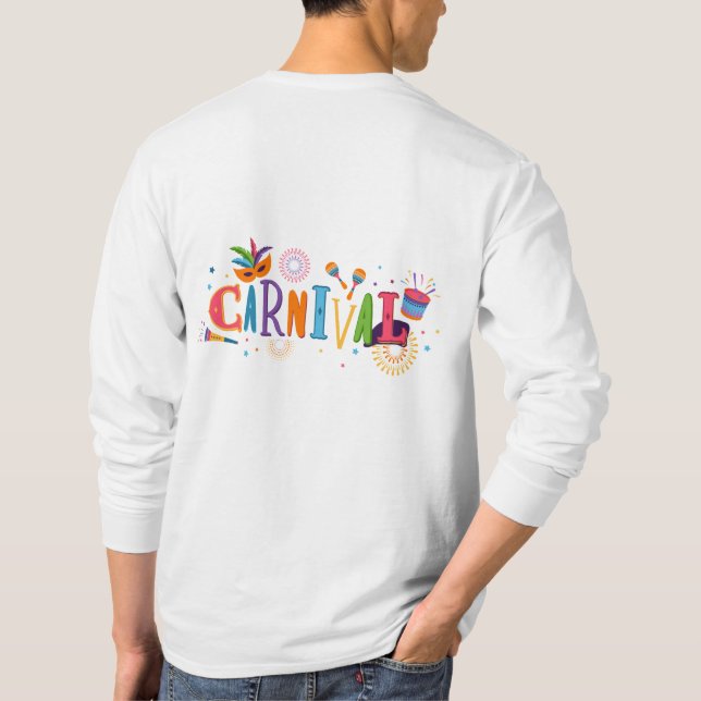 Carnival Festival Theme Design T-Shirt (Back)