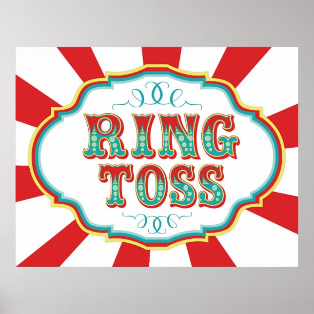 Carnival Game Sign Ring Toss (Front)