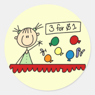 Carnival Games T-shirts and Gifts Classic Round Sticker