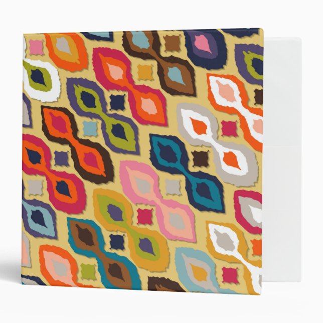 carnival ikat yellow binder (Front/Inside)