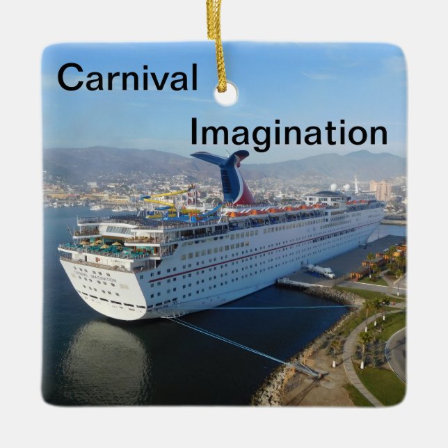 Carnival Imagination Cruise Ship Ornament (Front)