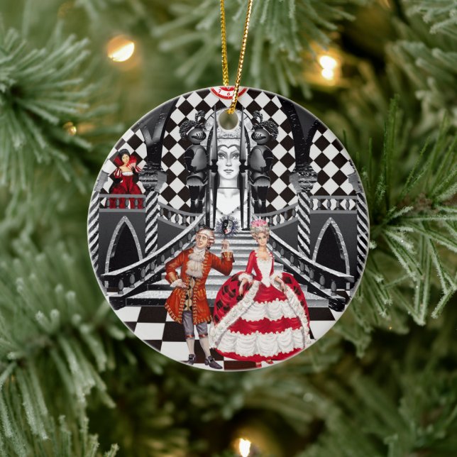 Carnival in a Magical land Ceramic Ornament (Tree)