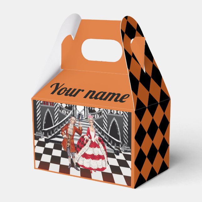 Carnival in a Magical land Favor Box (Back Side)