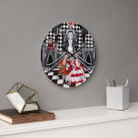 Carnival in a Magical land Large Clock<br><div class="desc">Fairytale personage. Digital raster graphics. Artist by Zolotareva.</div>