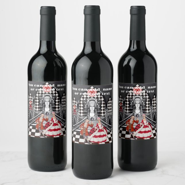 Carnival in a Magical land Wine Label (Bottles)