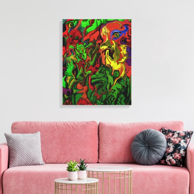 Carnival in the woods, canvas print (Insitu(LivingRoom))