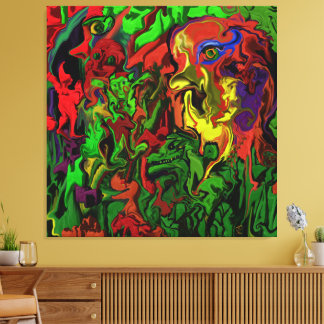 Carnival in the woods, canvas print