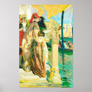 Carnival in Venice, Lucien Simon  Poster