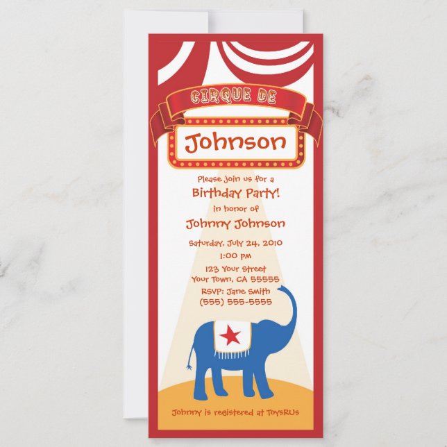 Carnival Invitation (Front)