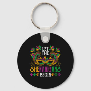 Carnival Lover Gift Idea Celebration Mardi Gras Keychain