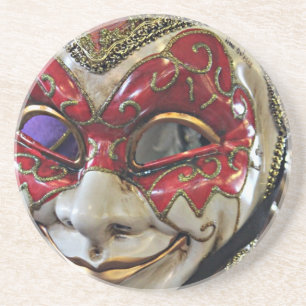 Carnival Mask Design Coaster