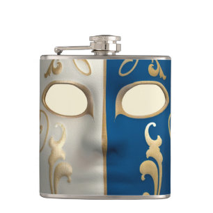Carnival Mask Hip Flask