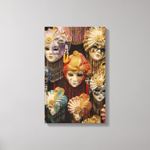 Carnival Masks in Venice Canvas Print