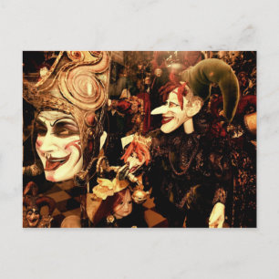 Carnival Masks Postcard