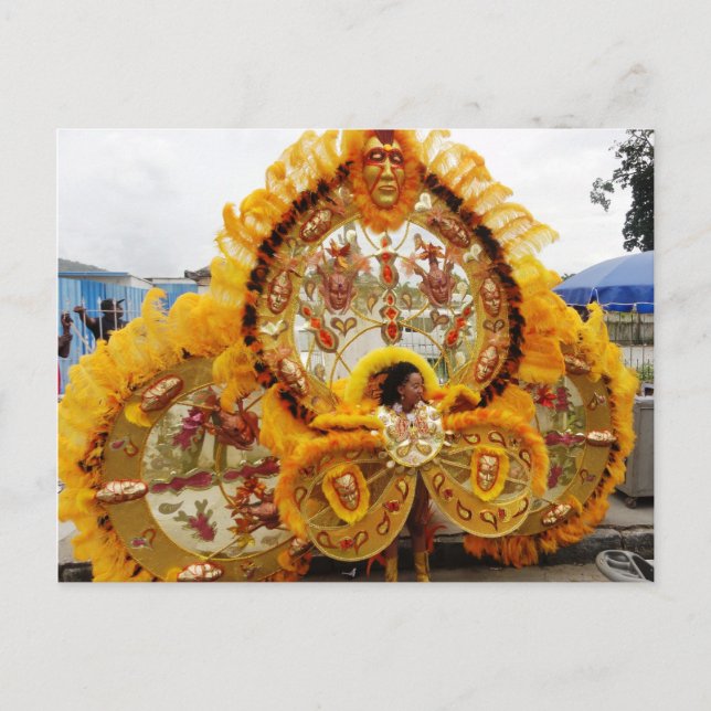 Carnival Masquerader, Trinidad and Tobago Postcard (Front)