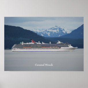 Carnival Miracle in Alaska Poster