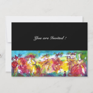 CARNIVAL NIGHT, Mardi Gras Masqureade ,Dance,Music Invitation