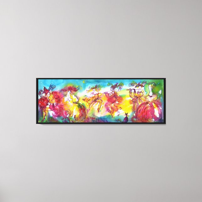 CARNIVAL NIGHT / Venetian Masquerade,Dance Music Canvas Print (Front)