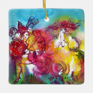 CARNIVAL NIGHT / Venetian Masquerade,Dance Music Ceramic Ornament