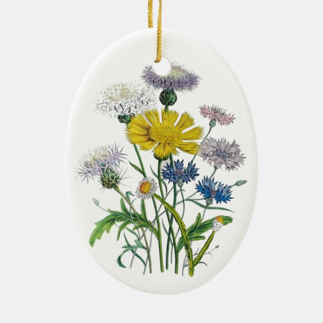 Carnival of flowers ceramic ornament (Back)