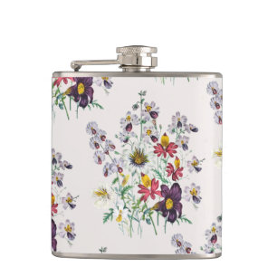 Carnival of flowers hip flask