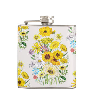 Carnival of flowers hip flask