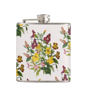 Carnival of flowers hip flask