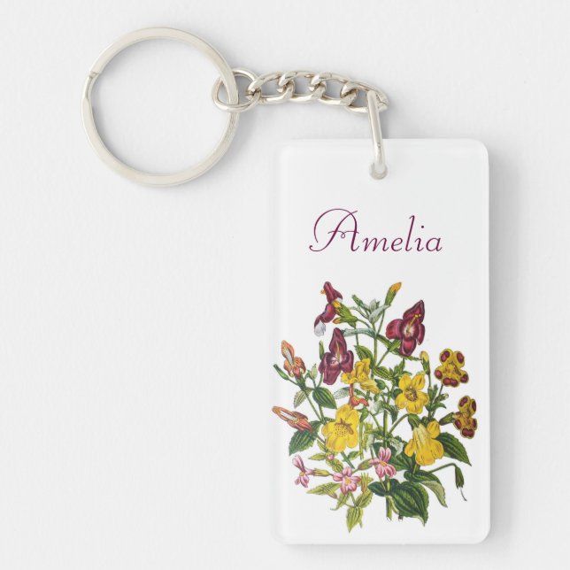 Carnival of flowers keychain (Front)
