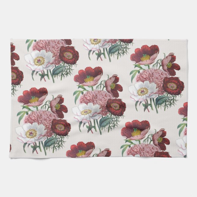 Carnival of flowers kitchen towel (Horizontal)