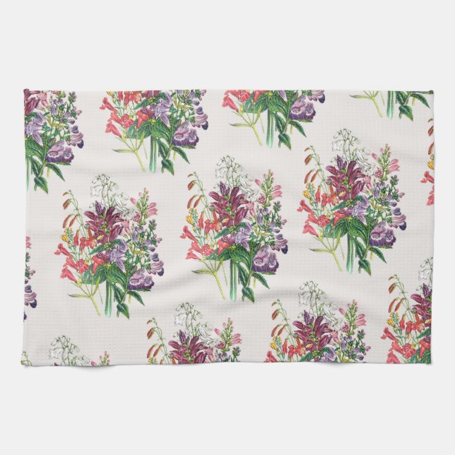 Carnival of flowers kitchen towel (Horizontal)
