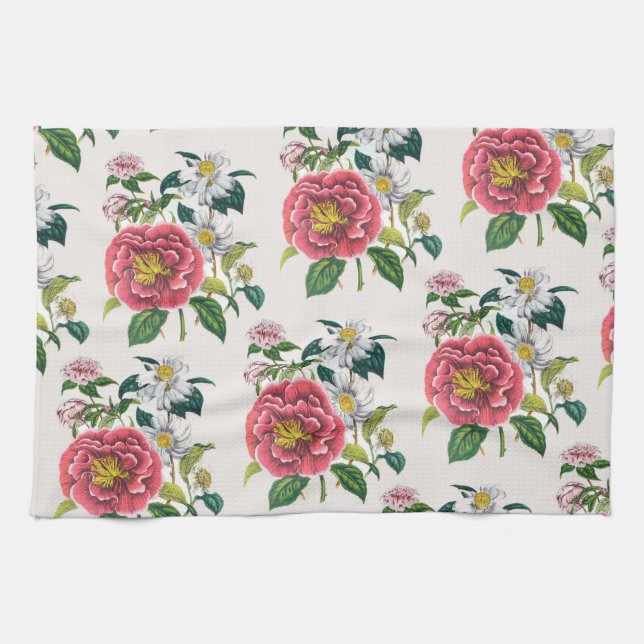 Carnival of flowers kitchen towel (Horizontal)