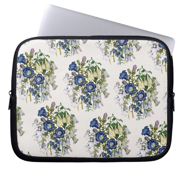Carnival of flowers laptop sleeve (Front)